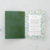 Eenvoudige lente bosbessen foto Moederdag Kaart (Binnen)