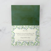 Eenvoudige lente bosbessen Happy Moederdag Kaart (Binnen)