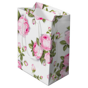 Eenvoudige lente Elegante Bloemen Medium Cadeauzakje