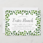 Eenvoudige lentevloeistof paasbruin kaart (Voorkant)