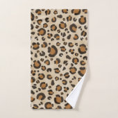 Eenvoudige leopard Animal Print Brown Tan Bad Handdoek (Handdoek)