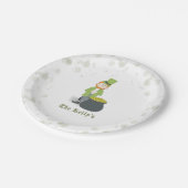 Eenvoudige Leprechaun St. Patrick's Day Whimsical  Papieren Bordje (Gekanteld)