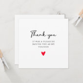 Eenvoudige leraar dank u groeten Kaart. Kaart (Voorkant / Achterkant in situ)