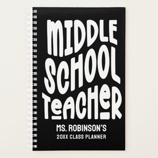 Eenvoudige leraar middelbare school planner (Voorkant)