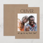 Eenvoudige leuk zal je mijn getuige zijn foto (Voorkant / Achterkant)