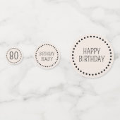 Eenvoudige leuke chique bewerkbare polka dot cirke confetti (Voorkanten)