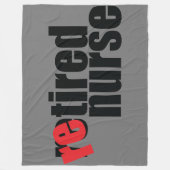 Eenvoudige leuke gepensioneerde verpleegster fleece deken (Voorkant)