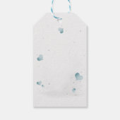 Eenvoudige leuke kleine cartoonzebra  cadeaulabel (Achterkant)