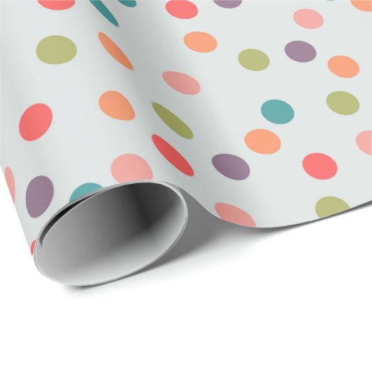Eenvoudige Leuke Lichte en Kleurrijke Vakantie Cadeaupapier (Rol Hoek)