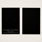 Eenvoudige leuke oorbel display kaart (Voorkant /achterkant)