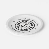 Eenvoudige levering van Logo Business Event voor a Papieren Bordje (Gekanteld)