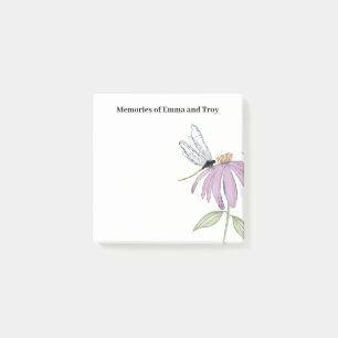 Eenvoudige libel coneflower post-it® notes