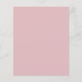 Eenvoudige Licht Roze Budget Bruiloft Save the Dat (Achterkant)