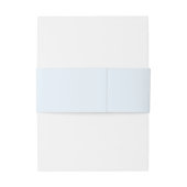 Eenvoudige lichtblauwe elegante bruiloft uitnodigingen wikkel (Achterkant Voorbeeld)