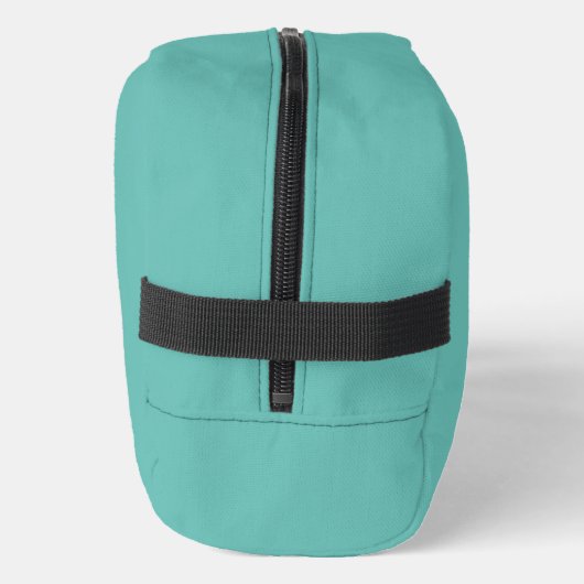 Eenvoudige Lichte Blauwgroen Autoriteit® Toilettasje (Links)