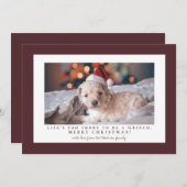 Eenvoudige lichte chocolade Cosmos frame foto Feestdagenkaart (Voorkant / Achterkant)