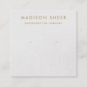 Eenvoudige, lichte grijze, moderne, aantrekkelijke vierkante visitekaartje (Voorkant)