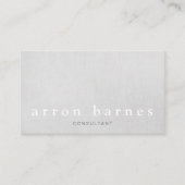 Eenvoudige lichte grijze moderne, minimalistische  visitekaartje (Voorkant)