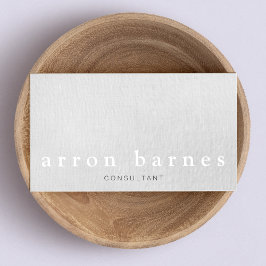 Eenvoudige lichte grijze moderne, minimalistische  visitekaartje