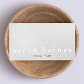 Eenvoudige lichte grijze moderne, minimalistische  visitekaartje