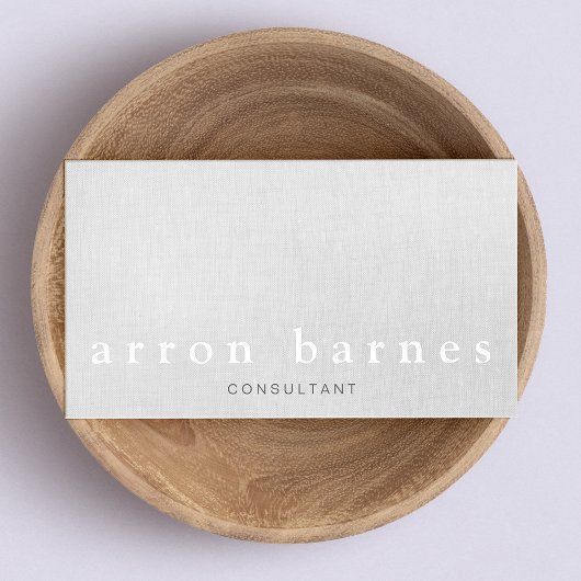 Eenvoudige lichte grijze moderne, minimalistische  visitekaartje