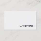 Eenvoudige, lichte, grijze professional visitekaartje (Voorkant)