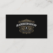 Eenvoudige Lichte Tan  BarberShop Haarstylist Visitekaartje (Achterkant)
