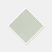 Eenvoudige Lichte Wijze Witte Tekst Huwelijkscockt Servet (Hoek)