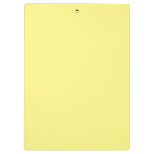 Eenvoudige lichtgele Authority® Klembord (Achterkant)