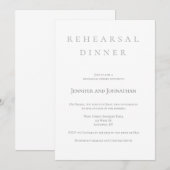 Eenvoudige, lichtgrijze repetities tijdens het din kaart (Voorkant / Achterkant)