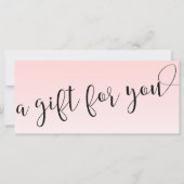 Eenvoudige lichtroze handgeschreven scriptkalligra (Voorkant)