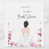 Eenvoudige lief bruids.shower wijn etiket (Enkel label)