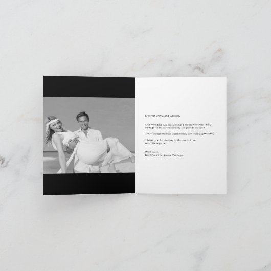 Eenvoudige Liefde & Bedankt 5 Multi Foto Modern Br (Binnen)