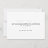 Eenvoudige Liefde en Bedankt Baby Aankondiging Dan (Achterkant)