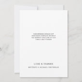 Eenvoudige Liefde en Bedankt Foto Wit (Achterkant)