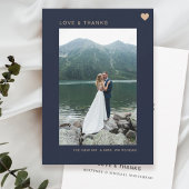 Eenvoudige Liefde en Bedankt Hart Foto Navy