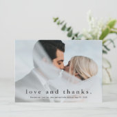 Eenvoudige Liefde en Bedankt Trouwfoto (Staand voorkant)