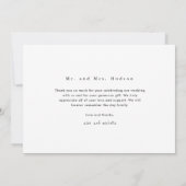 Eenvoudige Liefde en Bedankt Trouwfoto (Achterkant)