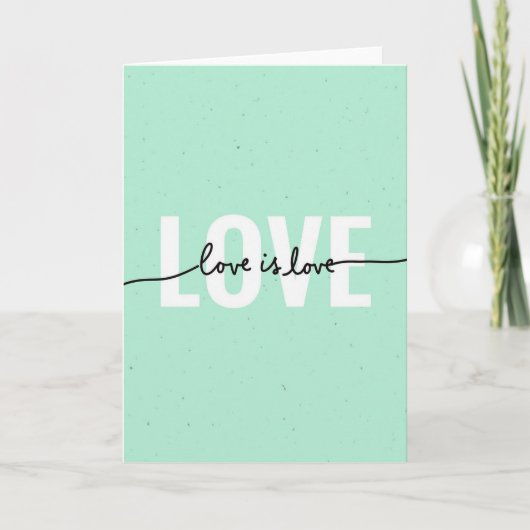 Eenvoudige Liefde Is Liefde Kaart (Voorkant)