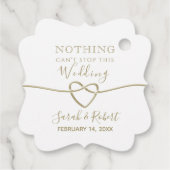 Eenvoudige Liefde Quote Bruiloft Bedankjes Labels (Achterkant)