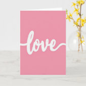 Eenvoudige Liefdes Script Kaart (Gele Bloem)