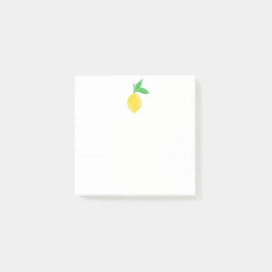 Eenvoudige liemon Sticky Note Pad (Voorkant)