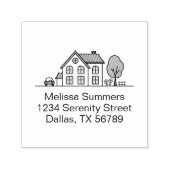 Eenvoudige lijn Art. 3 Zelfinktende Stempel (Design)