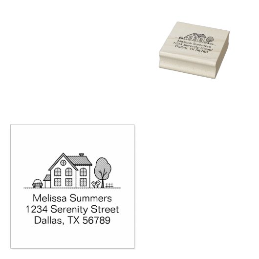 Eenvoudige lijn Art. 4 Rubberstempel (Gestempeld)