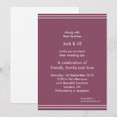 Eenvoudige lijn (aubergine) 5x7 kaart (Voorkant / Achterkant)