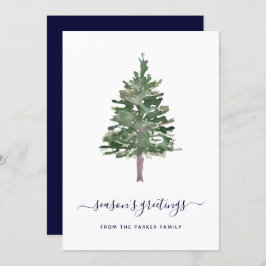 Eenvoudige lijn feestdagenkaart