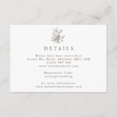 Eenvoudige lijn getrokken eikel & Pinecone Fall We Informatiekaartje (Voorkant)