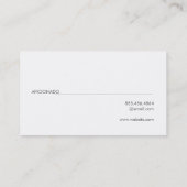 Eenvoudige lijn naar tekst (grijs) visitekaartje (Achterkant)