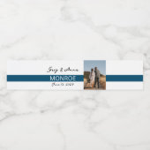 Eenvoudige lijn rioolwattenflesje waterfles etiket (Enkel label)