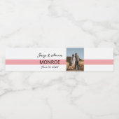 Eenvoudige lijn rioolwattenflesje waterfles etiket (Enkel label)